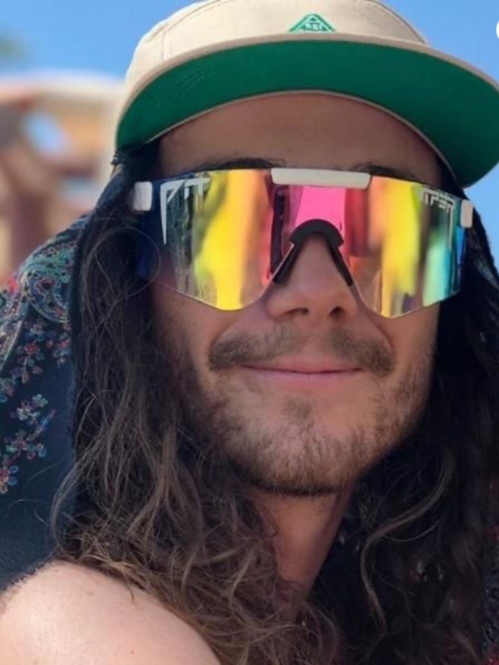 *SOLD* Pit Viper Miami Nights 2000 White Frame Rainbow Photochromatic Sunglasses - Picture 2 of 15